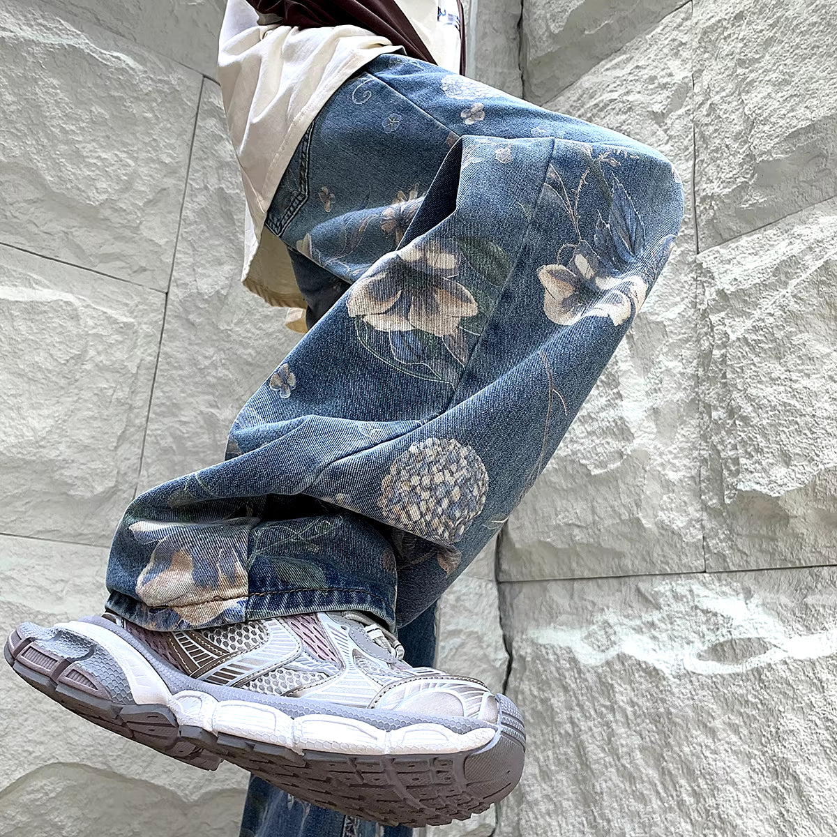 Mens  Floral Denim 