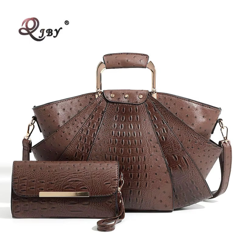 High-End Leather Shopper Bag