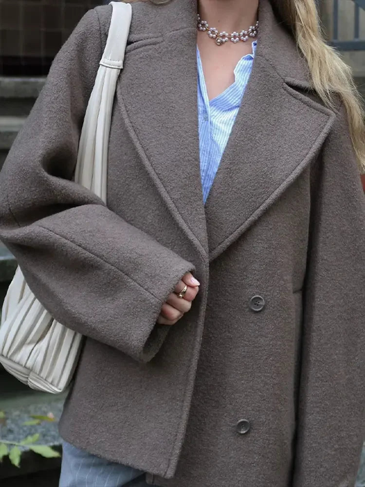 Chic Oversized Wool Coat