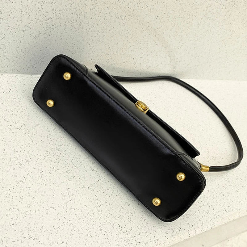 Luxury Solid PU Leather Clutch