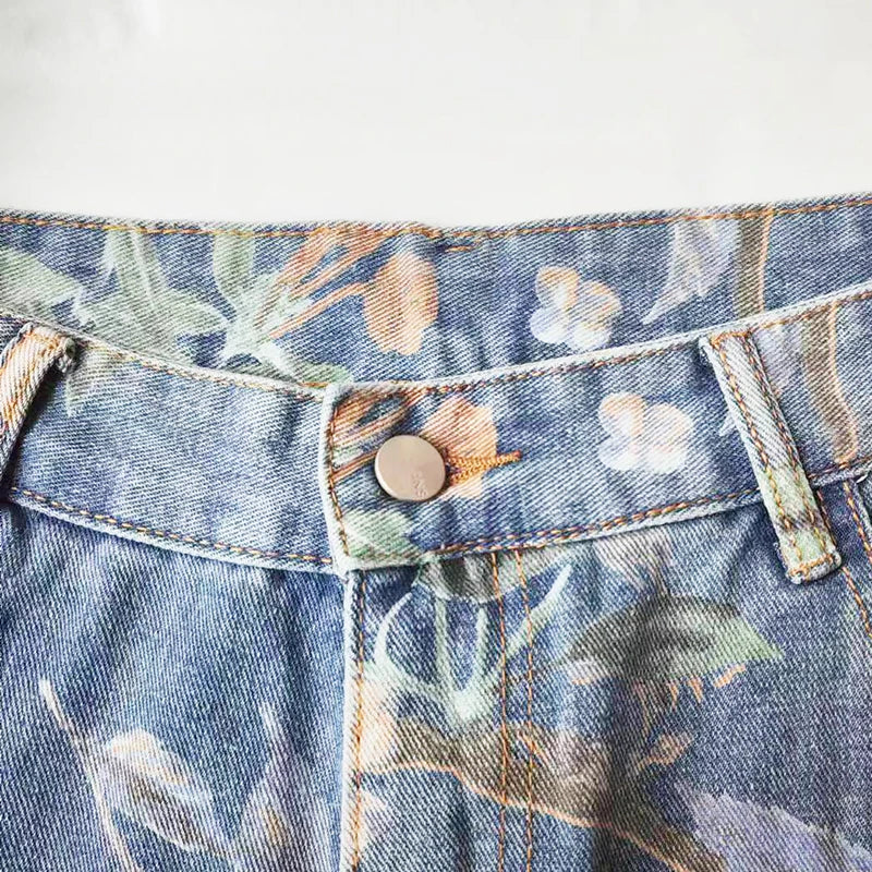 Mens  Floral Denim 