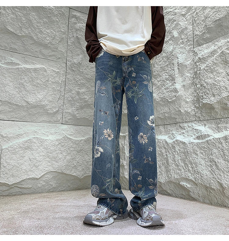 Mens  Floral Denim 