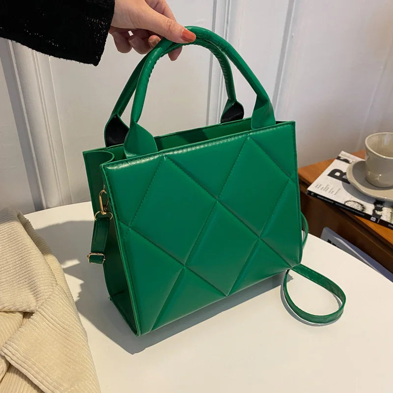 Plaid Luxe Tote Bag