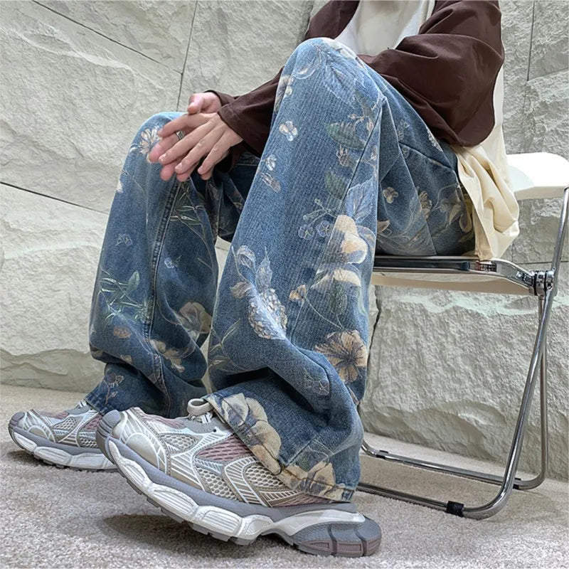 Mens  Floral Denim 