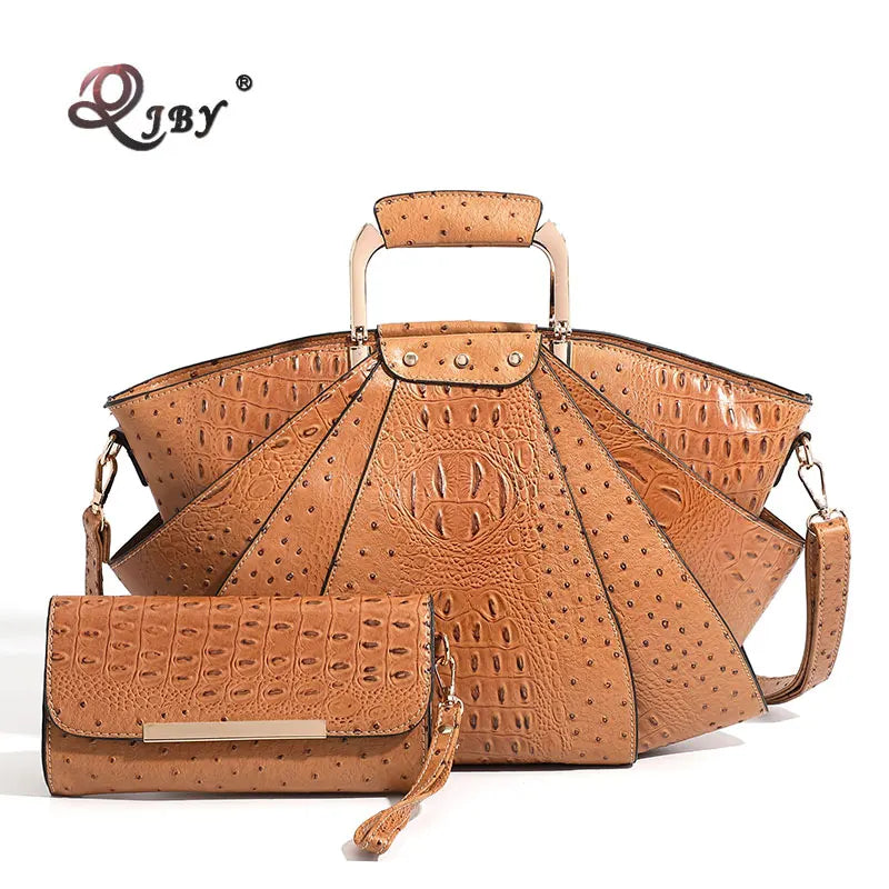 High-End Leather Shopper Bag