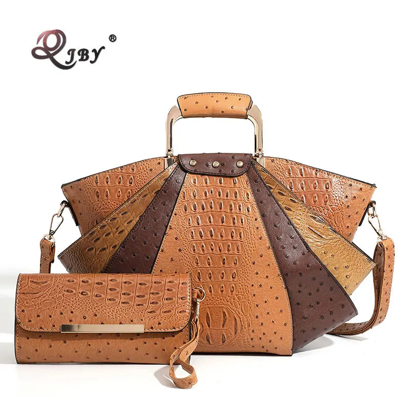 High-End Leather Shopper Bag